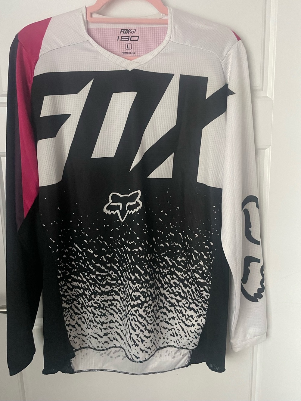 Vintage Fox Racing 180 Motocross Jersey Pink Black Y2K L